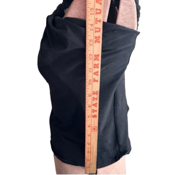 Elie Tahari Black Silk-Blend One-Shoulder Braided Strap Top L - Picture 8 of 8